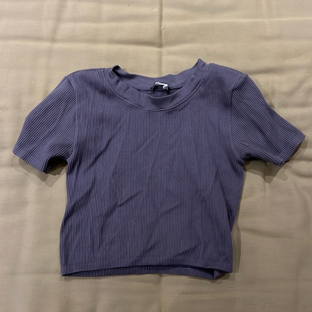 Zara crop top seamless ribbed material